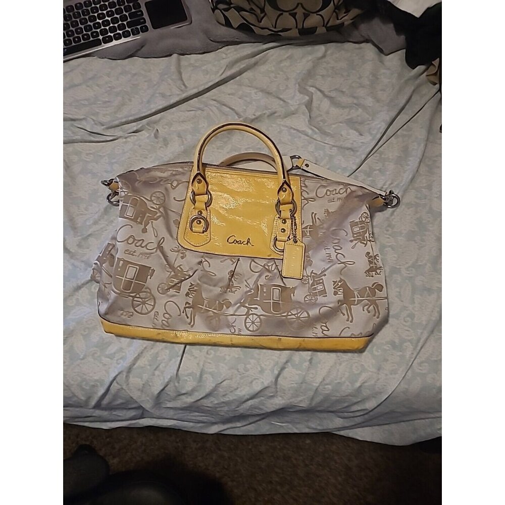 Vintage Coach Cloth Satchel